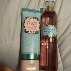 Sweetest Song Body Cream and Fragrance Mist Set